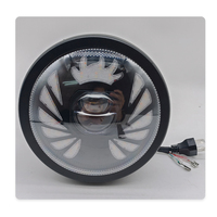 Kit de Faros Delanteros para Motocicleta de 4 Modos, Faro LED Redondo de 5.75 Pulgadas, Luz Auxiliar H4 para Motocicleta