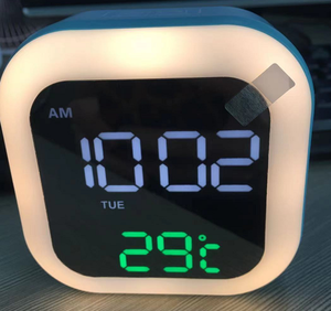 Intelligence Voice Control Electronic LED Digital Luminous Small Alarm <strong>Clock</strong> USB Plug-in <strong>Bedside</strong> 2023 Creative Mirror Desk <strong>Clock</strong> - Product Image 5