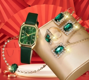 IStapromo Regalos de Moda, Juego de Relojes de Pulsera de Lujo para Mujer, Reloj de Pulsera con Pedrería en Forma de Estrella, Relojes de Vestir para Mujer - Product Image 4