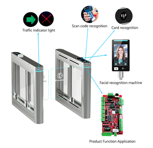 Petite porte pivotante pour piétons-Reconnaissance faciale intégrée et lecteur de carte RFID pour un accès sécurisé au bureau - Product Image 5