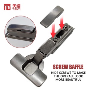 TIANYI Charnières linéaires hydrauliques dissimulées à fermeture amortie, réglables et pliables pour meubles de cuisine, vente en gros - Product Image 4
