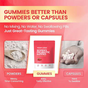 Vendita calda OEM donne Gummies probiotici sapore di mirtillo rosso promuove la digestione intestinale e migliora l'immunità integratori per la salute - Product Image 4