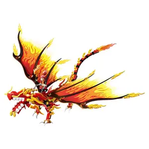 NEU Feuer angriff der Flame Fly Dragons Fightar Bausteine für Kinder Kai Jay Cole Zane Lloyd
