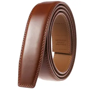 Cheap Price Men Smooth Genuine Leather Belt Strap With Strong Stitch