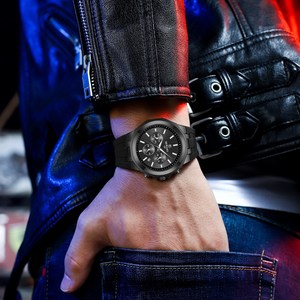 Reloj de Cuarzo para Hombre con Correa de Silicona, Cronógrafo, Pantalla Analógica, Resistente al Agua 30M, Hebilla de Acero Inoxidable - Product Image 2