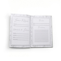 Carnet de notes professionnel personnalisé avec couverture en tissu imprimé, logo couleur, planification quotidienne et hebdomadaire