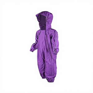 Combinaison de pluie pour enfants en polyester respirant de haute qualité, imperméable, pour tout-petits, combinaison de pluie une pièce pour bébé - Product Image 1