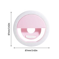 Mini anneau lumineux LED pour téléphone portable, rechargeable par USB, portable, pour vidéo, photographie et selfies - Produits pour la maison intelligente