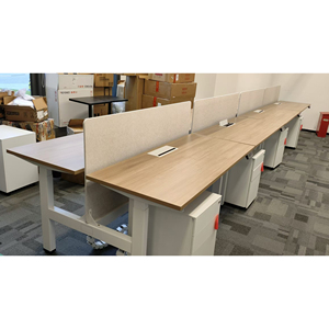 Escritorio Doble Minimalista de Estilo Moderno, Estación de Trabajo, Escritorio para Empleados, Escritorio Administrativo, Mostrador - Product Image 5