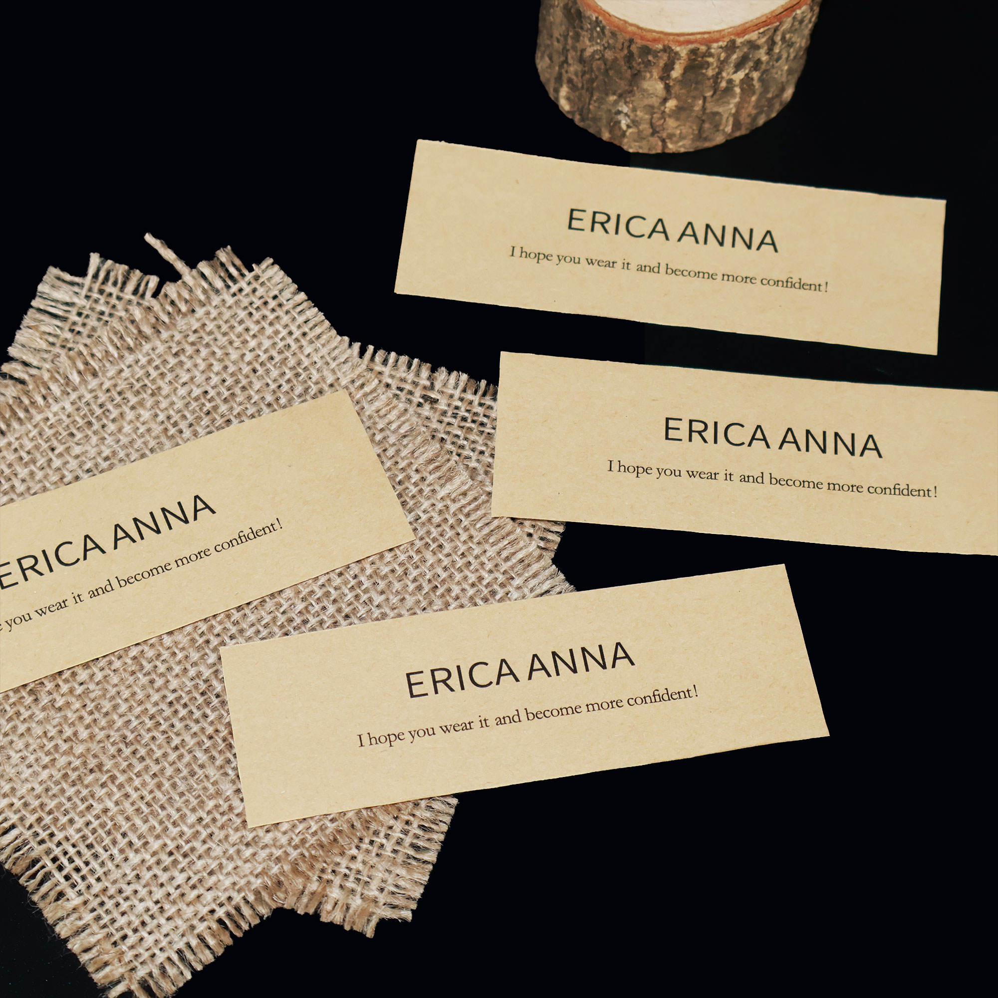 Autocollants en papier kraft