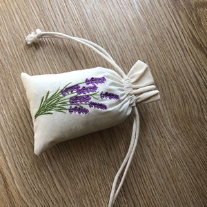 Sac d'emballage en coton mousseline avec cordon de serrage, logo brodé personnalisé, pochette d'emballage cadeau en coton - Product Image 5