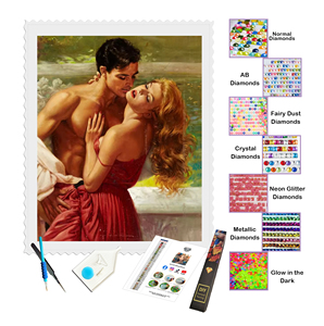 Kits <span class=keywords><strong>de</strong></span> Pintura <span class=keywords><strong>de</strong></span> Diamantes 5D para Principiantes, Arte <span class=keywords><strong>de</strong></span> Diamantes con Temática <span class=keywords><strong>de</strong></span> Parejas, Pintura por Números, Decoración <span class=keywords><strong>de</strong></span> Pared para Dormitorio y Hogar - Product Image 2