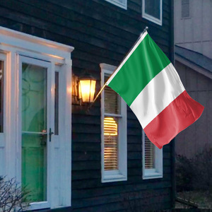 Drapeau italien 90x150cm en polyester rectangulaire renforcé pour usage extérieur - Product Image 2