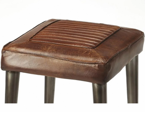 Tabourets de bar rembourrés avec dossier haut et coussin confortable pour la cuisine, la salle à manger et le coin salon - Product Image 6