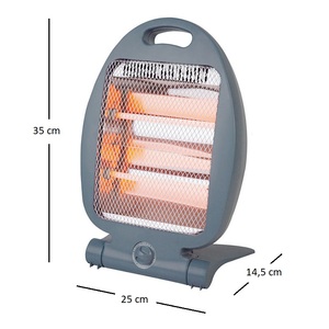 Calentador Eléctrico Aurora con Elementos de Cuarzo, 400W 800W, Dos Niveles de Potencia, Gris - Product Image 2
