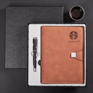 Set de Regalos Corporativos Personalizables: Agenda de Cuero PU con Tapa Dura A5, Bolígrafo y Taza Térmica para Promociones - Product Image 1