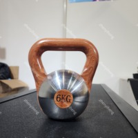 Kettlebell en acier inoxydable en bois de gros pour équipement de gymnastique commercial à domicile Kettlebell réglable