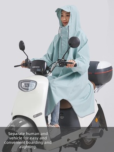 Cape <span class=keywords><strong>de</strong></span> <span class=keywords><strong>pluie</strong></span> imperméable à capuche pour <span class=keywords><strong>femme</strong></span>, idéale pour la conduite <span class=keywords><strong>de</strong></span> vélo électrique, la randonnée et le cyclisme - Utilisation individuelle - Product Image 2