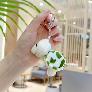 Cute Mini <b>Anime</b> Design Cartoon Turtle <b>Plush</b> Die-Cut Light Keychain Eco-Friendly 3D Shape Stuffed Animal Toy for Earth Day - Product Image 6