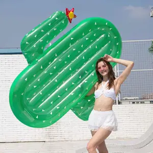 Neues Design Kaktus aufblasbarer Schwimmer kundenspezifische Größe Farbe aufblasbarer Schwimmer für Pool schnelle Lieferung Schwimmen aufblasbarer Schwimmer