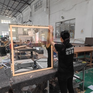 <span class=keywords><strong>Miroir</strong></span> <span class=keywords><strong>de</strong></span> <span class=keywords><strong>salle</strong></span> <span class=keywords><strong>de</strong></span> <span class=keywords><strong>bain</strong></span> intelligent sans cadre 28W 36H pouces, lumière LED anti-buée réglable IP44 moderne pour hôtel appartement utilisation locale US - Product Image 4