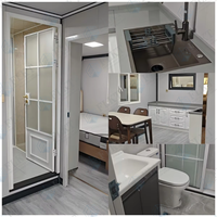 Maison conteneur extensible FLKT résistante aux charges de neige, maisons modulaires préfabriquées de luxe, maisonnette pliable 20ft 40ft pour le Canada