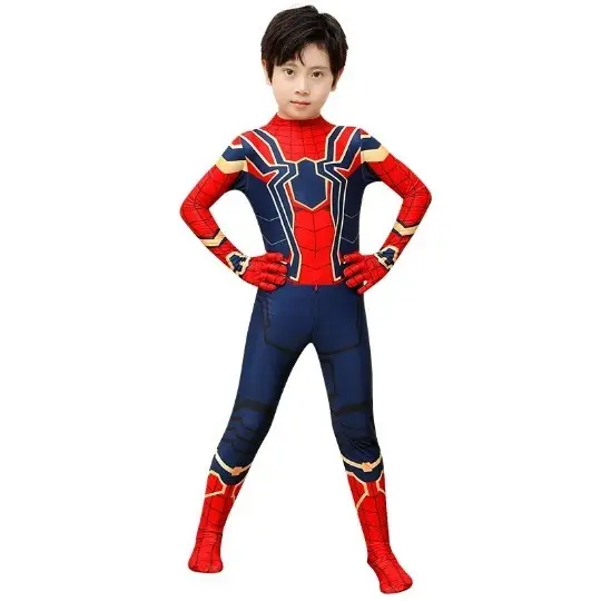 Halloween Iron Spiderman Adult Unisex Father/son Cosplay Costumes 3d Digital Printing All-inclusive Tights Anime Costume