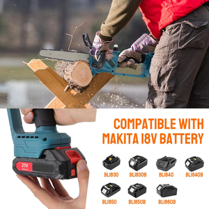 Scie à chaîne électrique sans balais rechargeable de 12 pouces, petite, de qualité industrielle, pour le bricolage, OEM 18-21V, pour le travail du bois - Product Image 5
