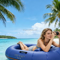 Hailebao Bateau gonflable individuel en PVC, Kayak escargot pliable pour la pêche, les loisirs aquatiques et le camping en extérieur