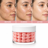 Crème hydratante anti-rides pour le visage, crème en capsules de DNA de saumon PDRN, crème nourrissante pour la peau élastique, soin de la peau pour les peaux sèches et ternes, service ODM