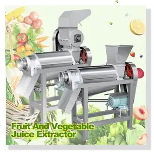 Commercial Citrus Orange Lemon Stainless Steel Juice Extractor High Efficiency Crushing Spiral Juicer Machine