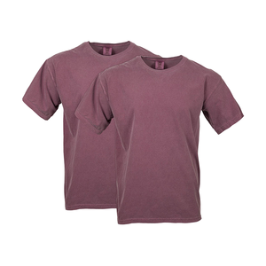T-shirts tendance pour hommes en polyester/coton tricoté, sérigraphiés, unis, teints, à prix abordable, vente en gros, nouveau style, directement du fabricant - Product Image 1