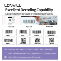 LONVILL Lector de código de elevador ultrafino altamente integrado Arduino UART TTL Escáner de código de barras integrado con cable fijo