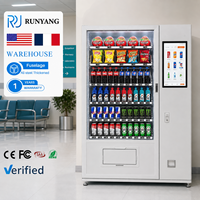 Máquina Expendedora Personalizada RUNYANG para Exteriores, Máquina Expendedora Inteligente con Pantalla Táctil para Alimentos y Bebidas