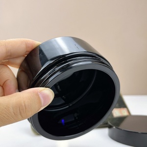50ml 100ml 150ml 200ml Wide Mouth Black Ultra Violet Light-Proof Glass Cream Jar Empty UV Purple Cosmetic Violet Glass Jar - Product Image 6