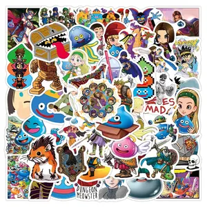 50Pcs Dragon Quest Adventure Cosplay Game Stickers For Children Boy Skateboard Luggage Laptop Custom Vinyl Stickers