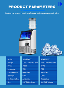 Machine à glaçons commerciale capacité de stockage Cube numérique Portable grande capacité Bar café bureau <span class=keywords><strong>distributeur</strong></span> de glaçons <span class=keywords><strong>distributeur</strong></span> d'eau - Product Image 4