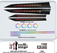 Kit d'éclairage d'ambiance Phantom à 24 lumières pour Geely Galaxy L6 23-25, motif losanges en ruban optionnel, lampe intérieure LED pour voiture avec application WeChat