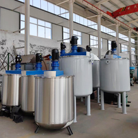 Petit réservoir de mélange de shampoing chimique industriel 200-5000l Machine de fabrication de savon liquide vaisselle pour lavage des mains