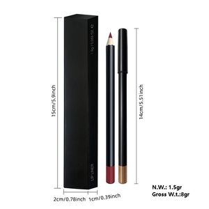 Waterproof Vegan Customize Private Label Lipliner Pencil Smooth Brown Pink Red <b>Nude</b> Matte Waterproof Lip Liner Pencil - Product Image 4
