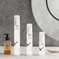 Bouteille de lotion sans air sous vide 5ML/10ML/15ML Bouteilles d'échantillons de sérum de soin de la peau Pompe pour crème pour le visage Masque facial pour Essence Emulsion Eye