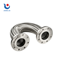 Tuyau flexible métallique en acier inoxydable forgé à haute pression et haute température avec bride pour applications industrielles de fluides, métrique