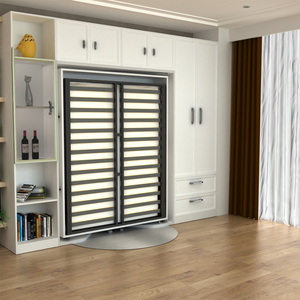 Rắn Gỗ Murphy Giường Xoay Im Lặng Dọc Tiết Kiệm Không Gian Xoay Cơ Chế Ẩn Tường Có Thể Gập Lại Bàn Bảng Đa Năng Bảng Điều Chỉnh - Product Image 4