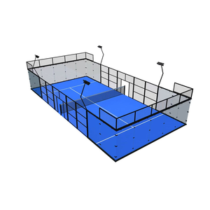 Pista de Pádel Estándar para Interiores y Exteriores con Diseño Panorámico, Césped Artificial, Tamaño Personalizable, Estructura de Acero - Product Image 2