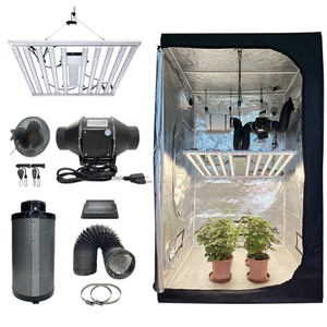 Indoor Grow Kits Complete 1000W Light 4x4 80*80 480W Duct Fan 6 Inch Air Filtration Kit 4 Inch <strong>Hydroponics</strong> Plant Growing Box Set