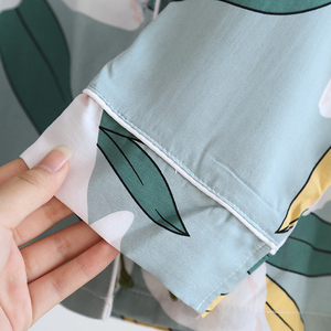 <span class=keywords><strong>Pigiama</strong></span> all'ingrosso Set fiore stampa <span class=keywords><strong>cotone</strong></span> <span class=keywords><strong>pigiama</strong></span> donna <span class=keywords><strong>pigiama</strong></span> ragazza - Product Image 4