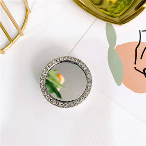 Корейский инкрустированный Алмазный зеркальный кронштейн с инкрустацией в стиле инкрустации для Iphone, держатель для мобильного телефона с клейким креплением на палец для Samsung - Product Image 5