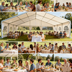 Large Event Tents Customized 10x15 15x30 20x40 Portable Wedding Hall Marriage White Tent for 150-600 People Heavy Duty Tent - Product Image 6