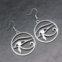Boucles d'oreilles pendantes vintage gothiques Montagne Mer Arbre Forêt pour femmes, en acier inoxydable avec crochet