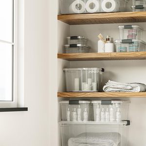 Home New Multiple Specifications Plastic Storage Box Container <b>Bin</b> for Cloths Underwear Socks Sundries Kitchen Organizer with - Product Image 4